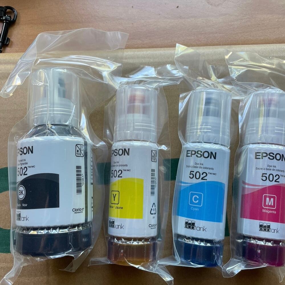 Epson 502 Ink Combo Pack Genuine for ECO-TANK Printers New Sealed